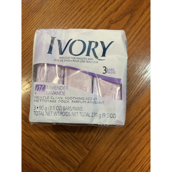 ivory ella Other - Ivory Lavender Bar Soap for Smooth Skin/ 3.1 oz per bar  sealed 3 pack gentle